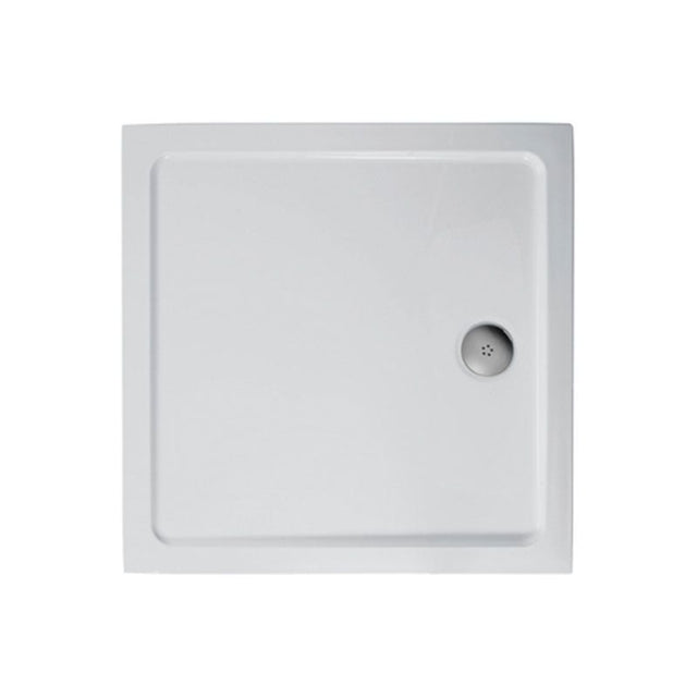 Ideal Standard SIMPLICITY Square Low Profile Shower Tray + Waste Flat Top 1000x1000mm White - L508901 - TAP 'N' SHOWER