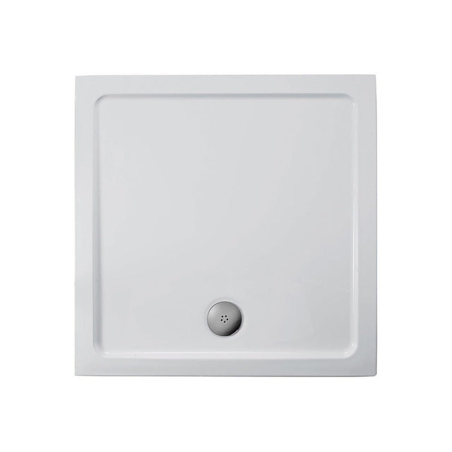 Ideal Standard SIMPLICITY Square Low Profile Shower Tray + Waste Flat Top 700x700mm White - L508501 - TAP 'N' SHOWER