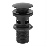 Ideal Standard Slotted Basin Clicker Waste - Silk Black - E1482XG - TAP 'N' SHOWER