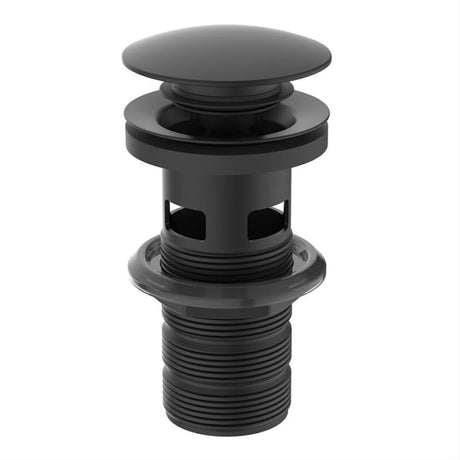 Ideal Standard Slotted Basin Clicker Waste - Silk Black - E1482XG - TAP 'N' SHOWER