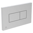 Ideal Standard Solea P2 pneumatic single flushplate - Brushed Chrome - R0110JG