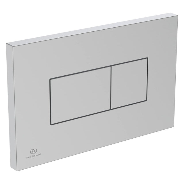 Ideal Standard Solea P2 pneumatic single flushplate - Brushed Chrome - R0110JG