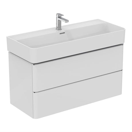 Ideal Standard Strada 2 Drawers 1000mm Wall Hung Washbasin Unit ONLY - Gloss White - T4302WG