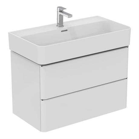Ideal Standard Strada 2 Drawers 800mm Wall Hung Washbasin Unit ONLY - Gloss White - T4301WG