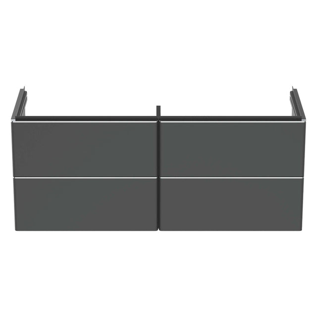Ideal Standard Strada 4 Drawers 1200mm Wall Hung Vanity Unit ONLY  - Matt Anthracite - T4298Y2