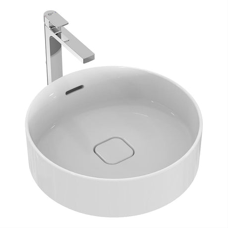 Ideal Standard Strada II 45cm Round Vessel Washbasin No Taphole with Overflow - White - E237901
