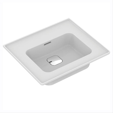 Ideal Standard Strada II 500mm Vanity Basin 0 Tap Holes & Clicker Waste - White - E239301 - TAP 'N' SHOWER