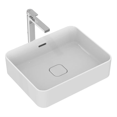 Ideal Standard Strada II 50cm Rectangular Vessel Washbasin No Taphole with Overflow - White - E237501