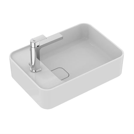 Ideal Standard Strada II Rectangular Vessel Washbasin 1 Taphole With Overflow 50cm - White - E237401