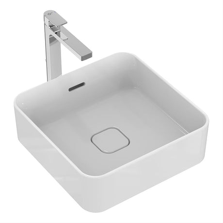 Ideal Standard Strada II Square Vessel Washbasin No Taphole with Overflow 40cm - White - E238001