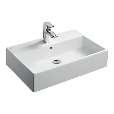 Ideal Standard Strada Vessel Washbasin Taphole Glazed Back with Overflow 50cm - White - K081601
