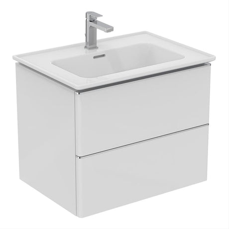 Ideal Standard Strada 500mm Wall Hung Vanity Unit ONLY - Gloss White - T4295WG