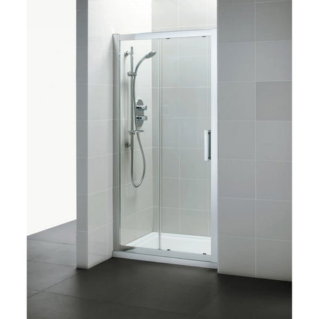 Ideal Standard Synergy 8mm Sliding Shower Door Idealclean Glass 1700mm - Bright Silver Frame - L6617EO - TAP 'N' SHOWER