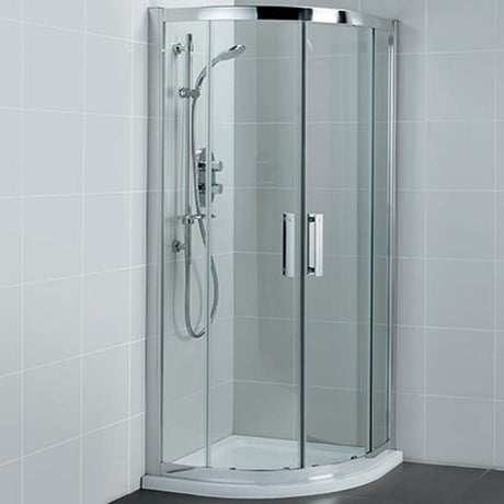 Ideal Standard Synergy Quadrant Enclosure Panels Idealclean 8mm Glass 1000x1000mm - Bright Silver - L6285EO - TAP 'N' SHOWER