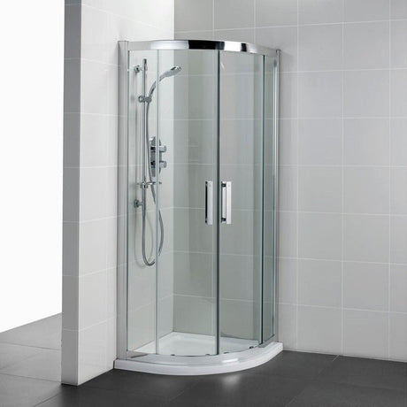 Ideal Standard Synergy Quadrant Enclosure Panels Idealclean 8mm Glass 800x800mm - Bright Silver - L6283EO - TAP 'N' SHOWER