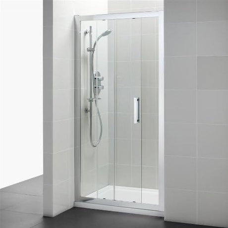Ideal Standard Synergy Slider door IdealClean Clear Glass 1000mm - Bright Silver - L6288EO