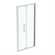 Ideal Standard I.life Infold Door W/ Idealclean Clear Glass 1000mm - Bright Silver Finish - T4929EO - TAP 'N' SHOWER