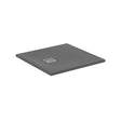 Ideal Standard Ultra Flat S + 800 x 800mm Shower Tray - Concrete Grey - T5600FS - TAP 'N' SHOWER