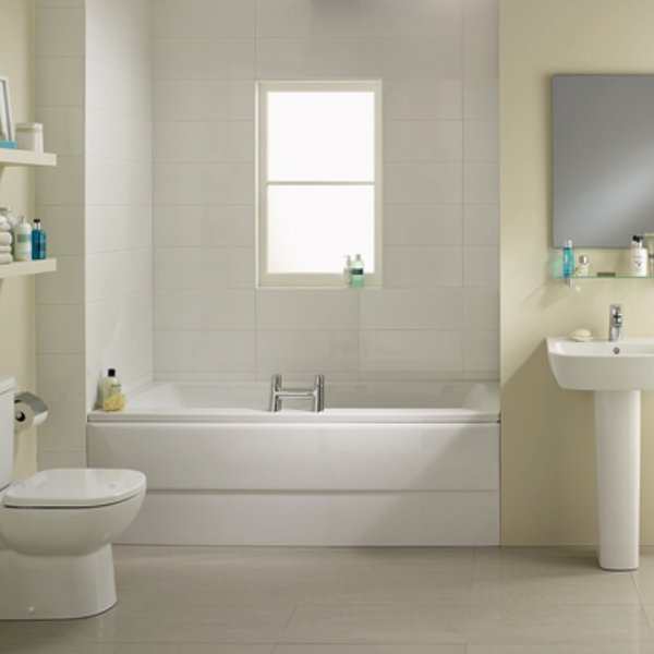Ideal Standard Tempo Cube 1700mm X 750mm 0 Tap Hole Double Ended Rectangular Bath - E258301