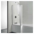 Ideal Standard Tempo Cube 1400mm High Hinged End Panel Bath Screen with Towel Rail - E2597EO