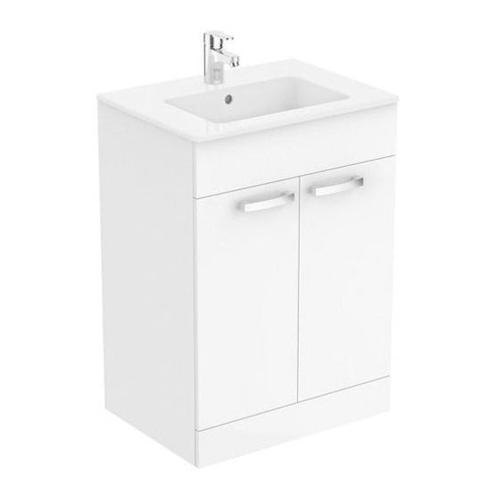 Ideal Standard Tempo Floor Standing Vanity Unit and Basin 600mm - Gloss White - E0774WG - TAP 'N' SHOWER