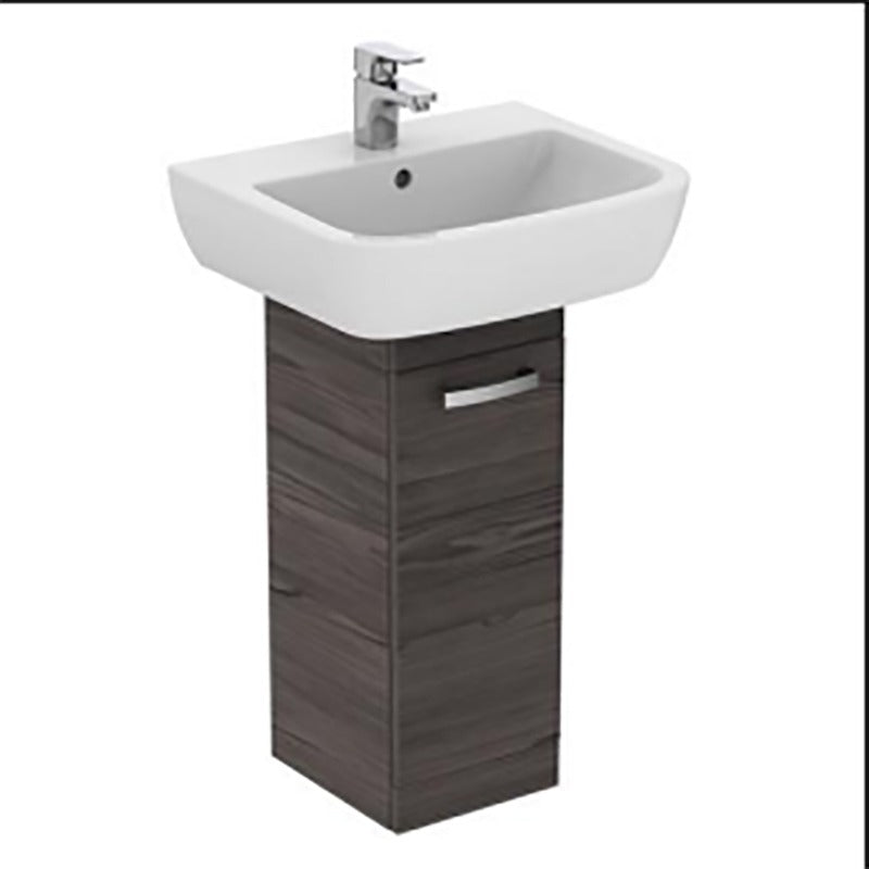 Ideal Standard Tempo Pedestal Basin Unit 400x300mm 1 Door - Sandy Grey - E3259SG - TAP 'N' SHOWER