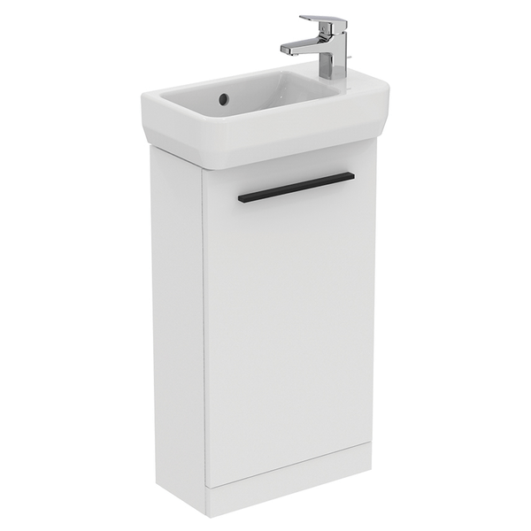 Ideal Standard Tempo Pedestal Basin Unit 400x300mm 1 Door - Sandy Grey - T5005DU - TAP 'N' SHOWER