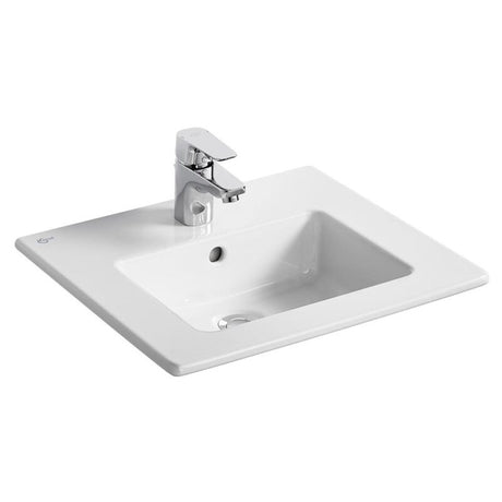 Ideal Standard Tempo Vanity Basin With Overflow 510mm - White - E109901 - TAP 'N' SHOWER