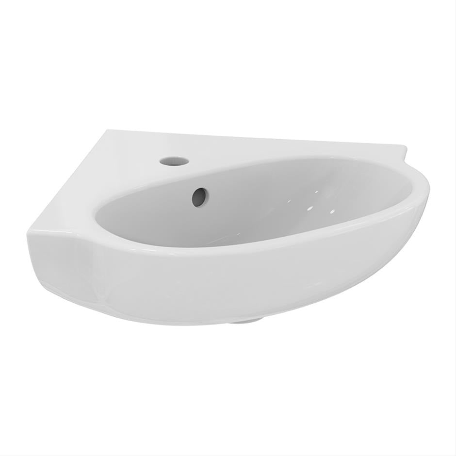 Ideal Standard Tesi Handrinse Corner Basin 45cm - White - T352501 - TAP 'N' SHOWER