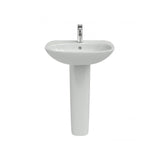 Ideal Standard Tesi Pedestal Basin 1 Tap Hole 500mm - White - T031201 - TAP 'N' SHOWER