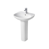 Ideal Standard Tesi Pedestal Basin 1 Tap Hole 500mm - White - T031201 - TAP 'N' SHOWER