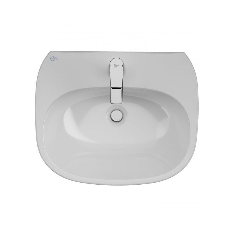 Ideal Standard Tesi Semi Pedestal - White - T357301 - TAP 'N' SHOWER