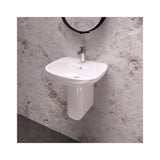 Ideal Standard Tesi Semi Pedestal - White - T357301 - TAP 'N' SHOWER