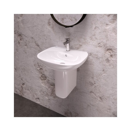 Ideal Standard Tesi Semi Pedestal - White - T357301 - TAP 'N' SHOWER