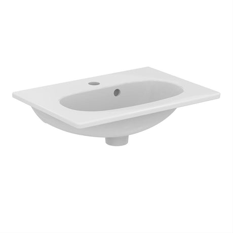 Ideal Standard Tesi Short Projection Vanity Washbasin 50cm - White - T351101 - TAP 'N' SHOWER