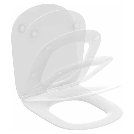 Ideal Standard Tesi Slim Soft Close Toilet Seat - Silk White- T3527V1