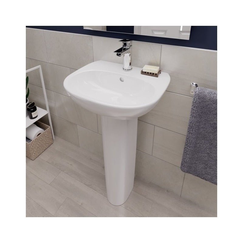 Ideal Standard Tesi Small Full Pedestal - White - T352101 - TAP 'N' SHOWER