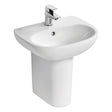 Ideal Standard Tesi Small Semi Pedestal - White - T352001 - TAP 'N' SHOWER