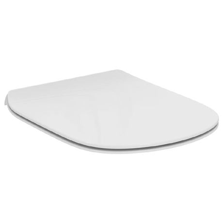 Ideal Standard Tesi Standard White Slim Toilet Seat with Cover - T352801