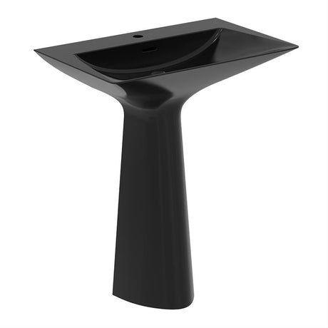 Ideal Standard Tipo-Z Washbasin 1 Taphole With Overflow 74cm - Black Glossy - T4425V2