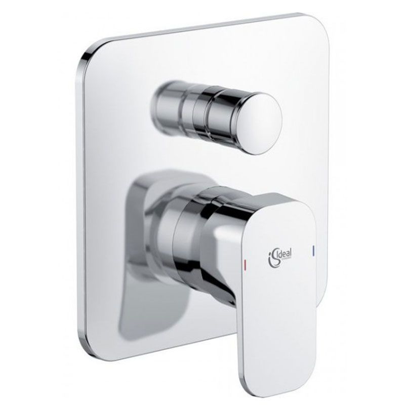 Ideal Standard Tonic II Single Lever Manual Built - in Bath Shower Mixer - Chrome - A6340AA - TAP 'N' SHOWER