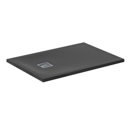 Ideal Standard Ultra Flat S + 1000 x 700mm Shower Tray - Jet Black - T5606FV - TAP 'N' SHOWER