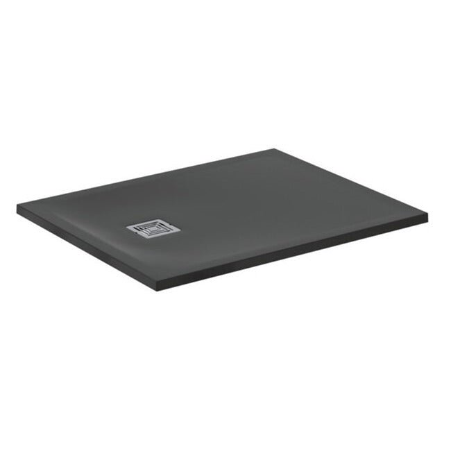 Ideal Standard Ultra Flat S + 1000 x 800mm Shower Tray - Jet Black - T5596FV - TAP 'N' SHOWER