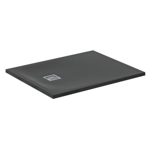 Ideal Standard Ultra Flat S + 1000 x 800mm Shower Tray - Jet Black - T5596FV - TAP 'N' SHOWER