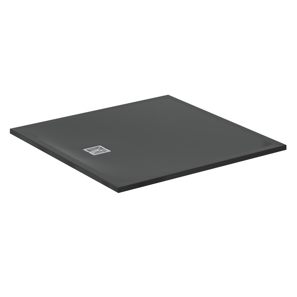 Ideal Standard Ultra Flat S + 1200 x 1200mm Shower Tray - Jet Black - T5615FV - TAP 'N' SHOWER