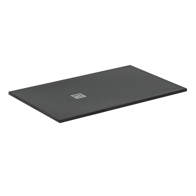 Ideal Standard Ultra Flat S + 1600 x 1000mm Shower Tray - Jet Black - T5610FV - TAP 'N' SHOWER