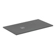 Ideal Standard Ultra Flat S + 1600 x 900mm Shower Tray - Concrete Grey - T5601FS - TAP 'N' SHOWER