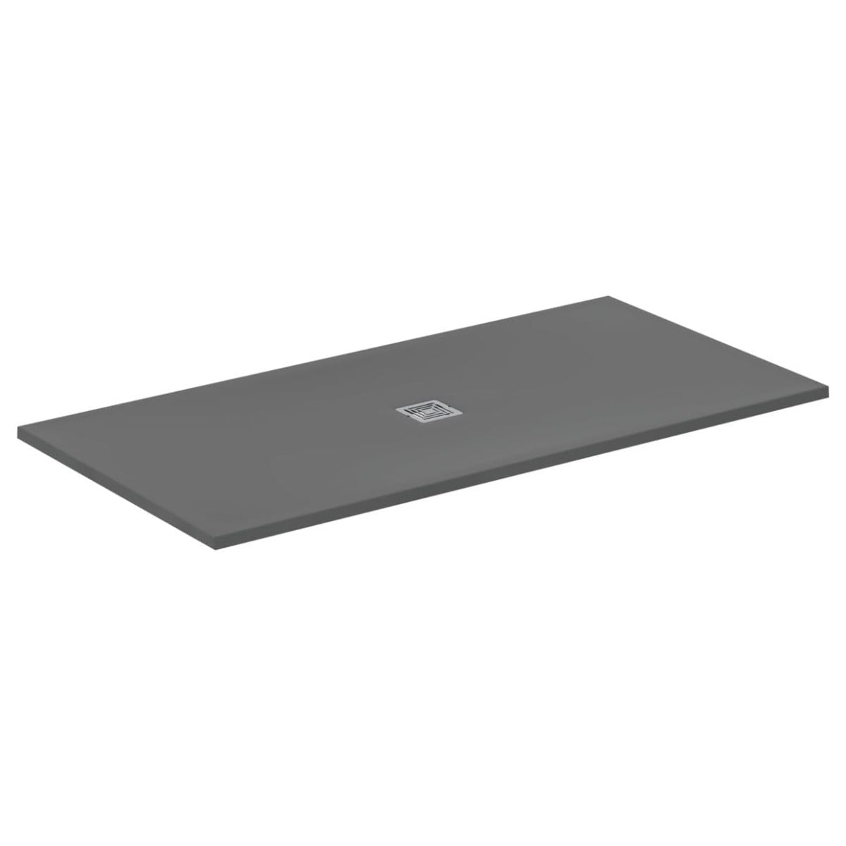 Ideal Standard Ultra Flat S + 1800 x 900mm Shower Tray - Concrete Grey - T5609FS - TAP 'N' SHOWER