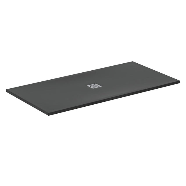 Ideal Standard Ultra Flat S + 1800 x 900mm Shower Tray - Jet Black - T5609FV - TAP 'N' SHOWER