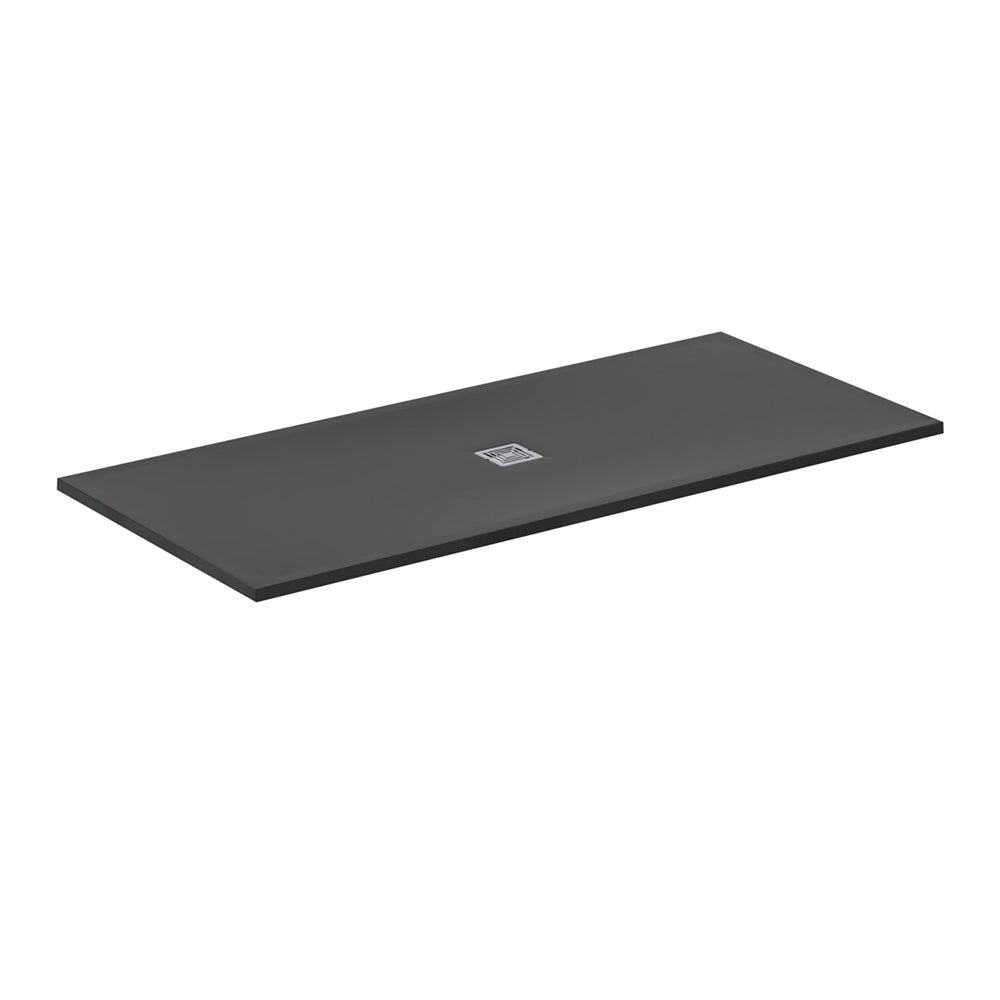Ideal Standard Ultra Flat S + 2000 x 900mm Shower Tray - Jet Black - T5618FV - TAP 'N' SHOWER